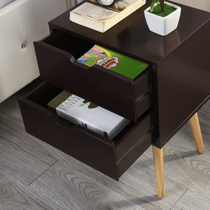 End Side Table Nightstand with Storage Drawer, 1pcs