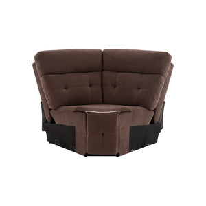 Manual Recliner Sectional Sofa for Living Room,  5 Seater Sectional Couch