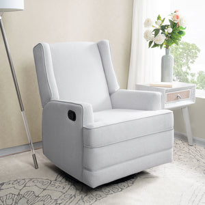 Renata swivel recliner chair - gray
