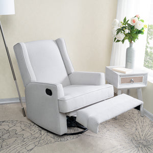 Renata swivel recliner chair - gray