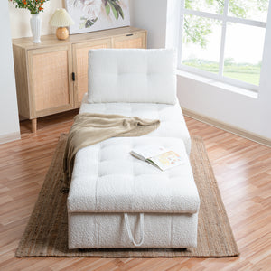 Tiffany Sleeper Chair - White