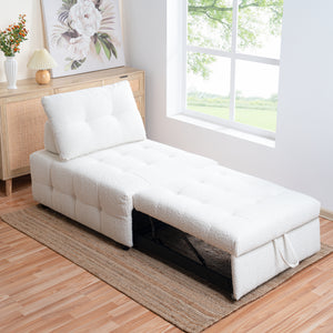 Tiffany Sleeper Chair - White