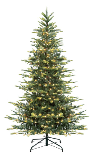 SweetGO Lujan 7.5 ft Nordic Pre-Lit Christmas Tree, 700 Warm Lights